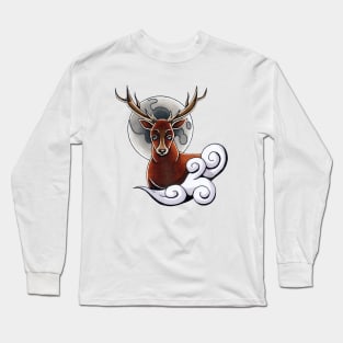 Moonlight Stag (WB) Long Sleeve T-Shirt